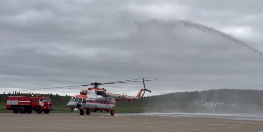 Вертолет Ми-8 прибыл в Мурманскую область для круглосуточного дежурства
