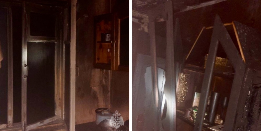 При пожаре в мурманской девятиэтажке спасли человека