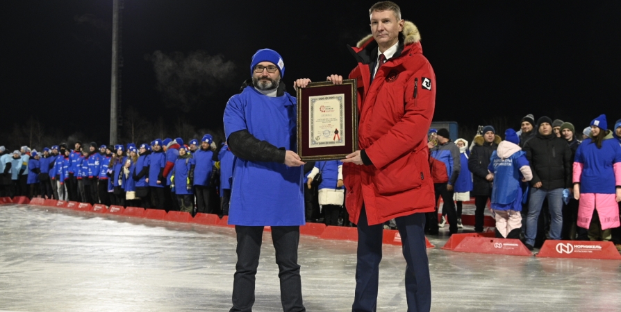 Рекорд флэшмоба Кольской ГМК зафиксировали в Книге рекордов России
