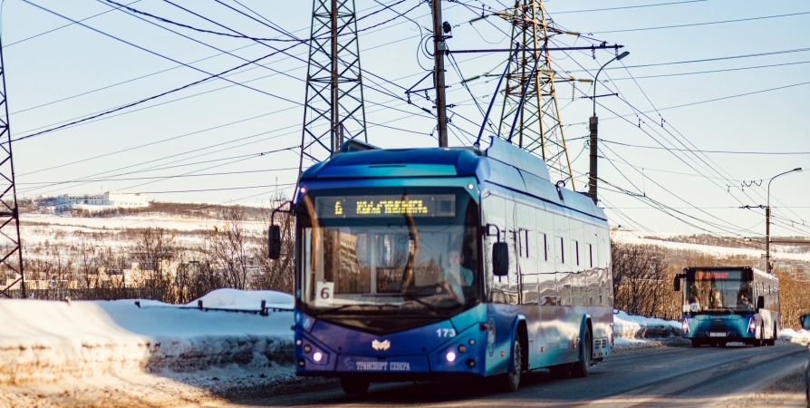 Назван средний возраст автобусов и троллейбусов в Мурманске