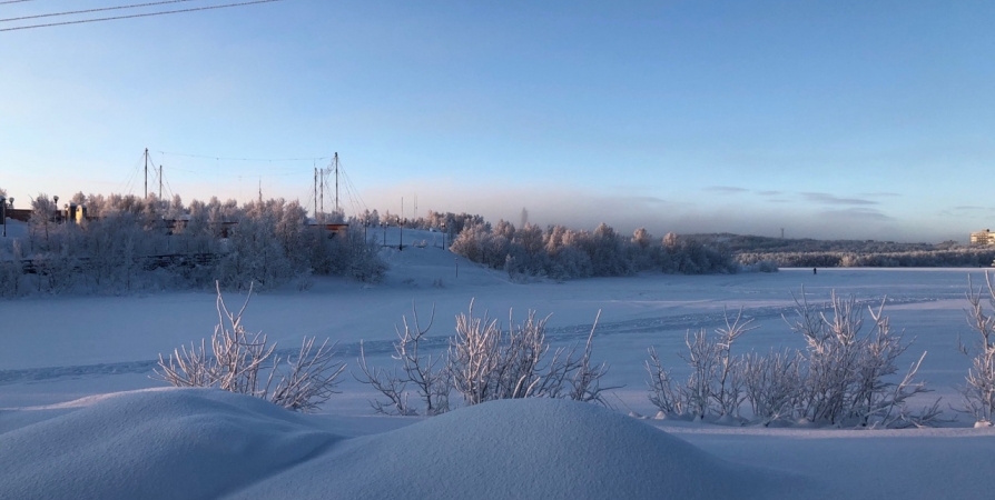 Ветрено и временами снег сегодня в Кольском Заполярье