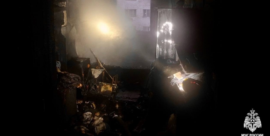 В Мурманске при пожаре в «коммуналке» спасли 7 человек, пострадали двое