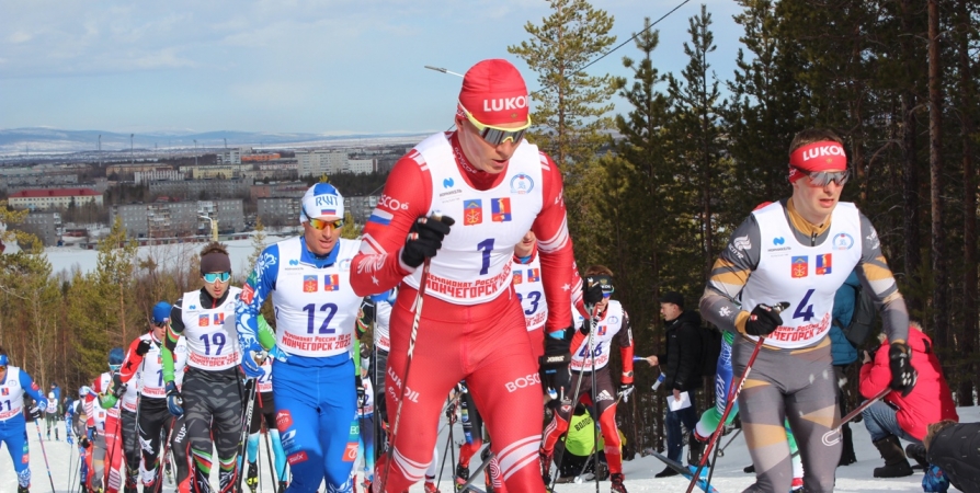 Мужской марафон на 70 км чемпионата России – 2022 по лыжным гонкам